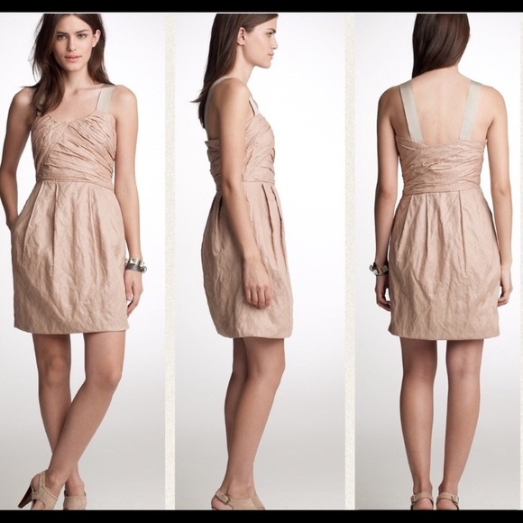 J. Crew blush pink crinkled cotton Vivette dress - Picture 2 of 7